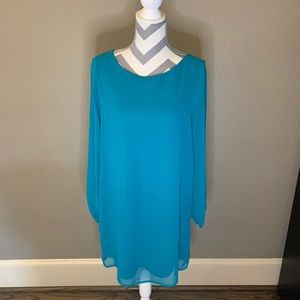 Francesca’s Teal Shift Dress